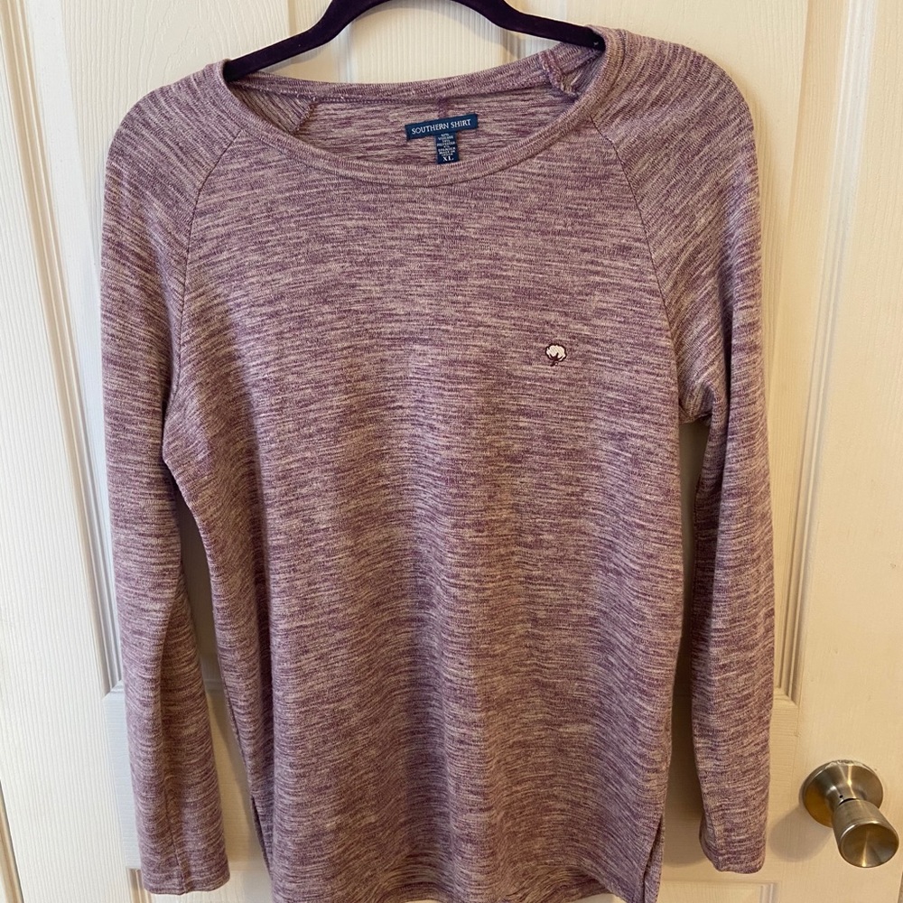 purple long sleeve knit
